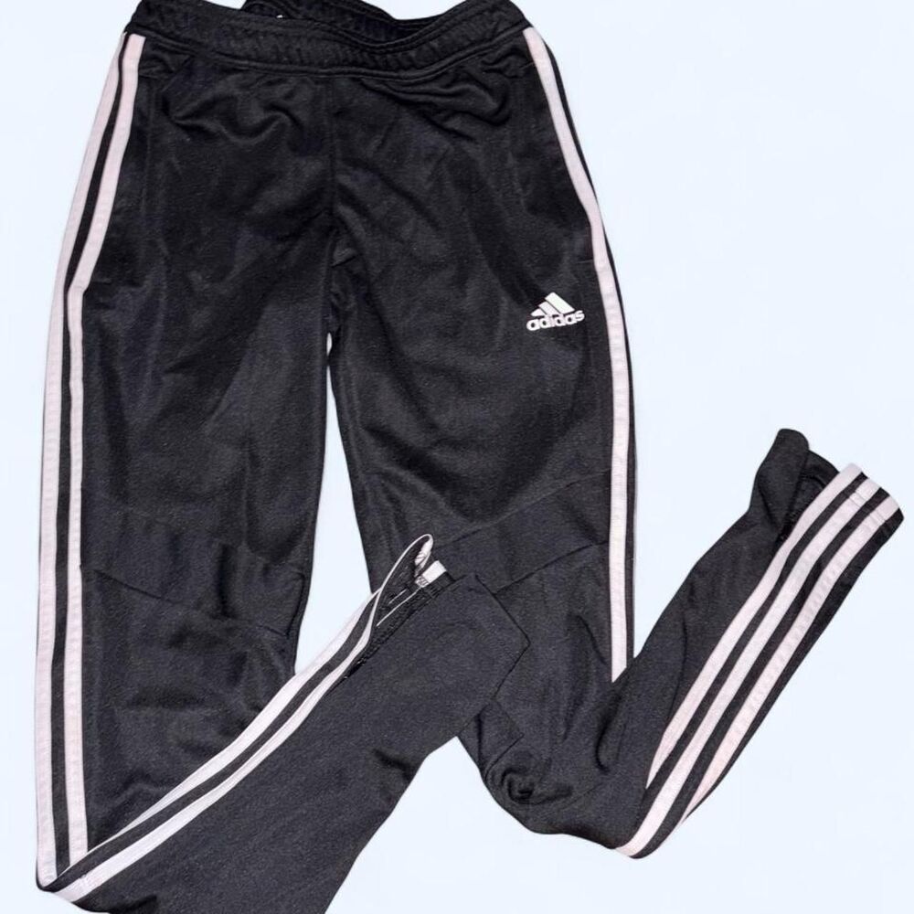 Adidas Women's Black and Grey Joggers-tracksuits